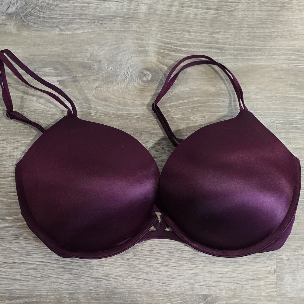 Victoria's Secret Purple Full Coverage Bra with Adjustable Straps
